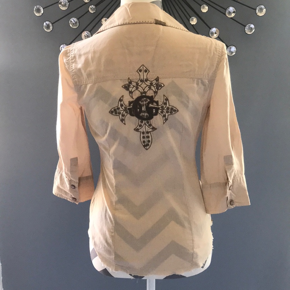 Guess Button Down
